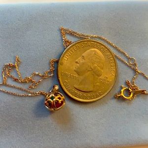 Multi gem stone Orb Necklace